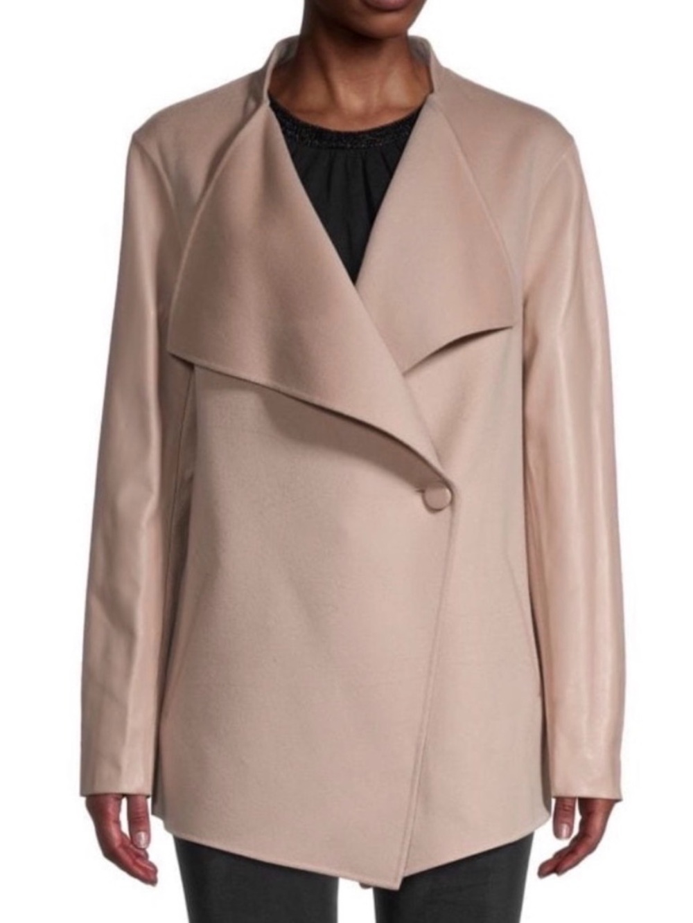 Mackage Vane Draped Coat in blush XS GUC